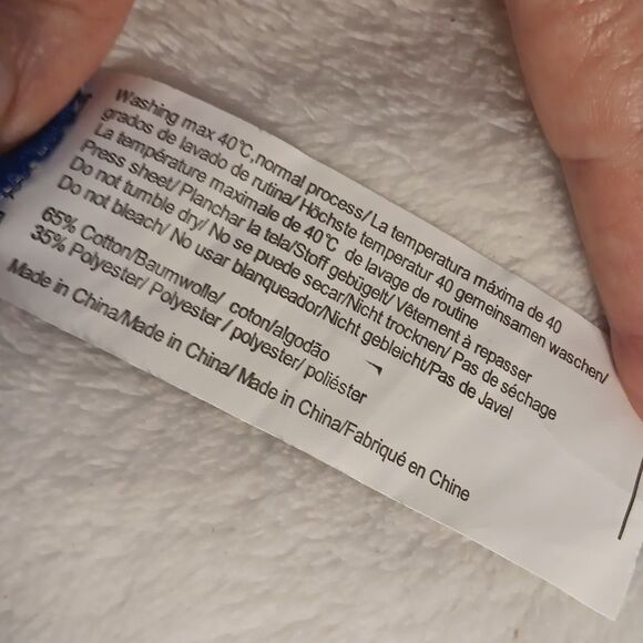 Blue Long Sleeve Full Zip Robe With Pockets - Picture 5 of 7